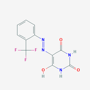 5-{2-[2-(trifluoromethyl)phenyl]hydrazinylidene}pyrimidine-2,4,6(1H,3H,5H)-trione