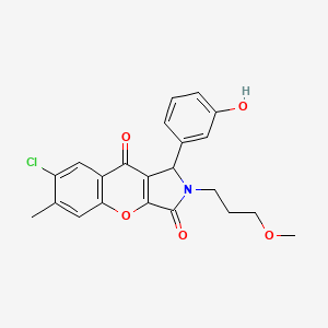 7-Chloro-1-(3-hydroxyphenyl)-2-(3-methoxypropyl)-6-methyl-1,2-dihydrochromeno[2,3-c]pyrrole-3,9-dione