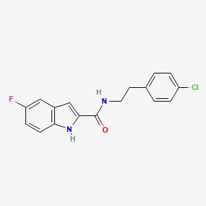 N-[2-(4-chlorophenyl)ethyl]-5-fluoro-1H-indole-2-carboxamide