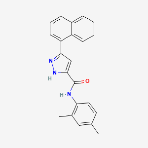 N-(2,4-dimethylphenyl)-5-(naphthalen-1-yl)-1H-pyrazole-3-carboxamide