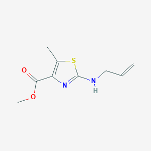 molecular formula C9H12N2O2S B12487980 Methyl 5-methyl-2-(prop-2-en-1-ylamino)-1,3-thiazole-4-carboxylate 