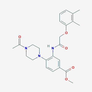 Methyl 4-(4-acetylpiperazin-1-yl)-3-{[(2,3-dimethylphenoxy)acetyl]amino}benzoate