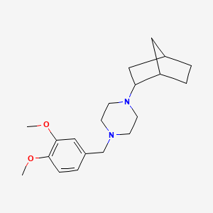 1-(Bicyclo[2.2.1]hept-2-yl)-4-(3,4-dimethoxybenzyl)piperazine