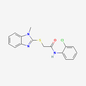 N-(2-chlorophenyl)-2-[(1-methyl-1H-benzimidazol-2-yl)sulfanyl]acetamide