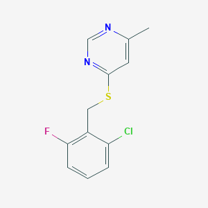 4-[(2-Chloro-6-fluorobenzyl)sulfanyl]-6-methylpyrimidine