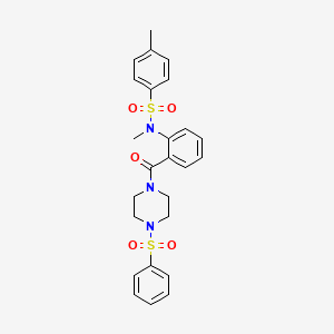 N,4-dimethyl-N-(2-{[4-(phenylsulfonyl)piperazin-1-yl]carbonyl}phenyl)benzenesulfonamide