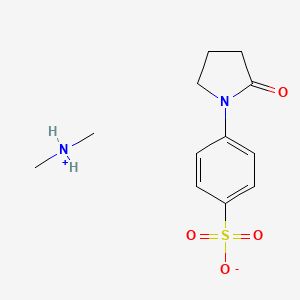 molecular formula C12H18N2O4S B12488079 N-methylmethanaminium 4-(2-oxopyrrolidin-1-yl)benzenesulfonate 