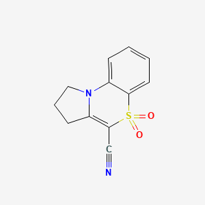 2,3-dihydro-1H-pyrrolo[2,1-c][1,4]benzothiazine-4-carbonitrile 5,5-dioxide