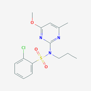 2-chloro-N-(4-methoxy-6-methylpyrimidin-2-yl)-N-propylbenzenesulfonamide