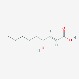 molecular formula C9H16O3 B1248810 4-Hydroxy-2-nonenoic acid 