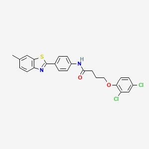 4-(2,4-dichlorophenoxy)-N-[4-(6-methyl-1,3-benzothiazol-2-yl)phenyl]butanamide