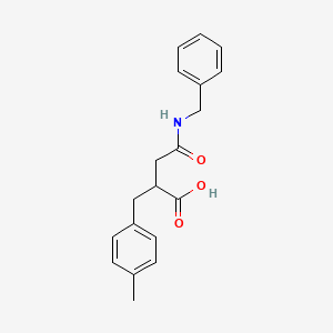 3-(Benzylcarbamoyl)-2-[(4-methylphenyl)methyl]propanoic acid