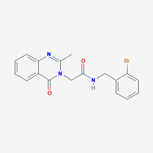 N-(2-bromobenzyl)-2-(2-methyl-4-oxoquinazolin-3(4H)-yl)acetamide