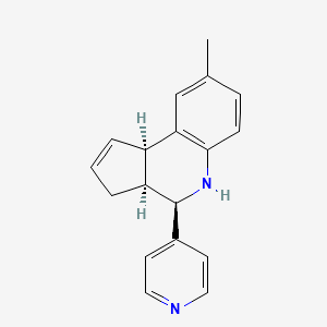 molecular formula C18H18N2 B12488158 (3aS,4R,9bR)-8-methyl-4-(pyridin-4-yl)-3a,4,5,9b-tetrahydro-3H-cyclopenta[c]quinoline 