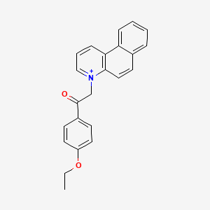 4-[2-(4-Ethoxyphenyl)-2-oxoethyl]benzo[f]quinolinium