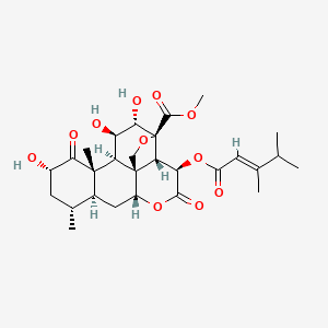 molecular formula C28H38O11 B1248819 Bruceanol H 