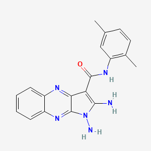 1,2-diamino-N-(2,5-dimethylphenyl)-1H-pyrrolo[2,3-b]quinoxaline-3-carboxamide