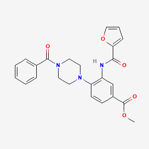 Methyl 3-[(furan-2-ylcarbonyl)amino]-4-[4-(phenylcarbonyl)piperazin-1-yl]benzoate