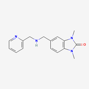 1,3-dimethyl-5-{[(pyridin-2-ylmethyl)amino]methyl}-1,3-dihydro-2H-benzimidazol-2-one