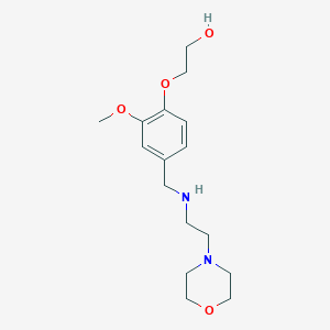 2-[2-Methoxy-4-({[2-(morpholin-4-yl)ethyl]amino}methyl)phenoxy]ethanol