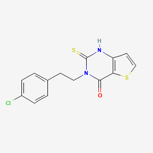 3-[2-(4-chlorophenyl)ethyl]-2-thioxo-2,3-dihydrothieno[3,2-d]pyrimidin-4(1H)-one