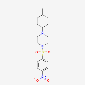 1-(4-Methylcyclohexyl)-4-[(4-nitrophenyl)sulfonyl]piperazine