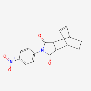 molecular formula C16H14N2O4 B12488335 2-(4-nitrophenyl)-3a,4,7,7a-tetrahydro-1H-4,7-ethanoisoindole-1,3(2H)-dione 