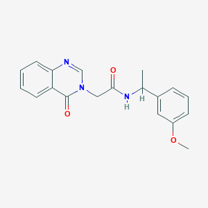 molecular formula C19H19N3O3 B12488350 N-[1-(3-methoxyphenyl)ethyl]-2-(4-oxoquinazolin-3(4H)-yl)acetamide 