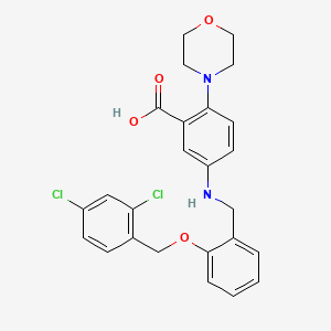 5-({2-[(2,4-Dichlorobenzyl)oxy]benzyl}amino)-2-(morpholin-4-yl)benzoic acid