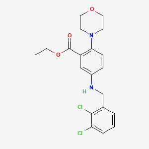 Ethyl 5-[(2,3-dichlorobenzyl)amino]-2-(morpholin-4-yl)benzoate