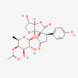 molecular formula C23H26O13 B1248842 Dichotomain A 