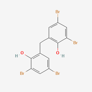 molecular formula C13H8Br4O2 B12488433 2,2'-Methylenebis(4,6-dibromophenol) CAS No. 57863-93-1