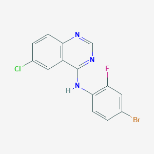 N-(4-bromo-2-fluorophenyl)-6-chloroquinazolin-4-amine