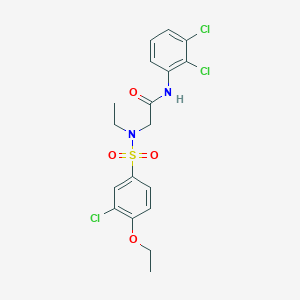 N~2~-[(3-chloro-4-ethoxyphenyl)sulfonyl]-N-(2,3-dichlorophenyl)-N~2~-ethylglycinamide