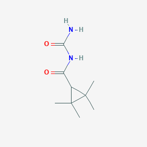 molecular formula C9H16N2O2 B1248854 2,2,3,3-Tetramethylcyclopropanecarbonylurea 