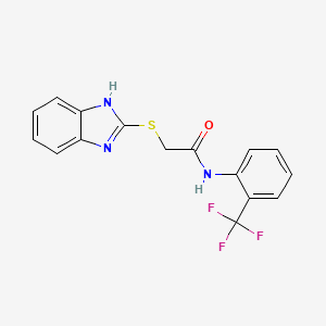 2-(1H-Benzimidazol-2-ylsulfanyl)-N-[2-(trifluoromethyl)phenyl]acetamide