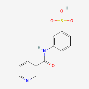 molecular formula C12H10N2O4S B12488566 3-[(Pyridin-3-ylcarbonyl)amino]benzenesulfonic acid 