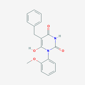 molecular formula C18H16N2O4 B12488567 5-benzyl-2,6-dihydroxy-3-(2-methoxyphenyl)pyrimidin-4(3H)-one 