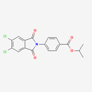 propan-2-yl 4-(5,6-dichloro-1,3-dioxo-1,3-dihydro-2H-isoindol-2-yl)benzoate