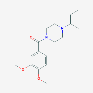 [4-(Butan-2-yl)piperazin-1-yl](3,4-dimethoxyphenyl)methanone