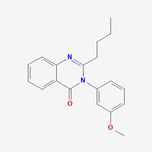 molecular formula C19H20N2O2 B12488622 2-Butyl-3-(3-methoxyphenyl)quinazolin-4-one 