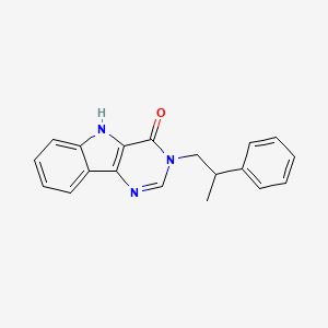 3-(2-phenylpropyl)-3,5-dihydro-4H-pyrimido[5,4-b]indol-4-one