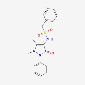 N-(1,5-dimethyl-3-oxo-2-phenylpyrazol-4-yl)-1-phenylmethanesulfonamide