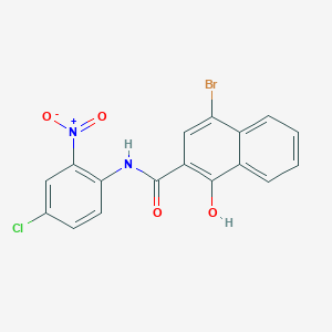 4-bromo-N-(4-chloro-2-nitrophenyl)-1-hydroxynaphthalene-2-carboxamide