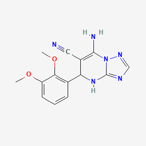 7-Amino-5-(2,3-dimethoxyphenyl)-4,5-dihydro[1,2,4]triazolo[1,5-a]pyrimidine-6-carbonitrile