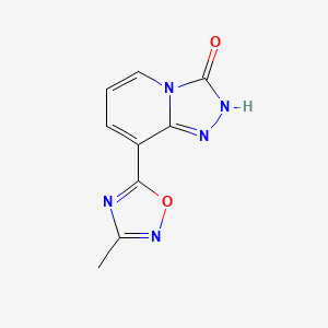 8-(3-methyl-1,2,4-oxadiazol-5-yl)[1,2,4]triazolo[4,3-a]pyridin-3(2H)-one