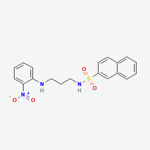 N-{3-[(2-nitrophenyl)amino]propyl}naphthalene-2-sulfonamide