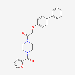 2-(Biphenyl-4-yloxy)-1-[4-(furan-2-ylcarbonyl)piperazin-1-yl]ethanone