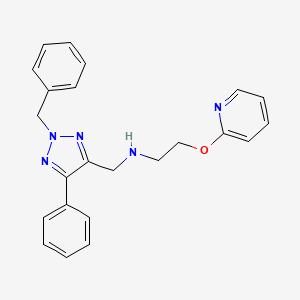 N-[(2-benzyl-5-phenyl-2H-1,2,3-triazol-4-yl)methyl]-2-(pyridin-2-yloxy)ethanamine