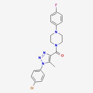 [1-(4-bromophenyl)-5-methyl-1H-1,2,3-triazol-4-yl][4-(4-fluorophenyl)piperazin-1-yl]methanone